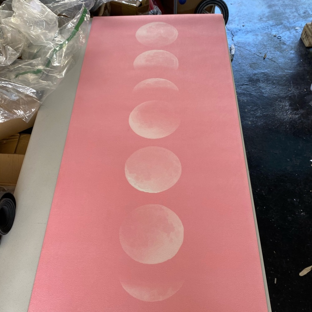 Pink Moon Phases Mat by Yoga Zeal